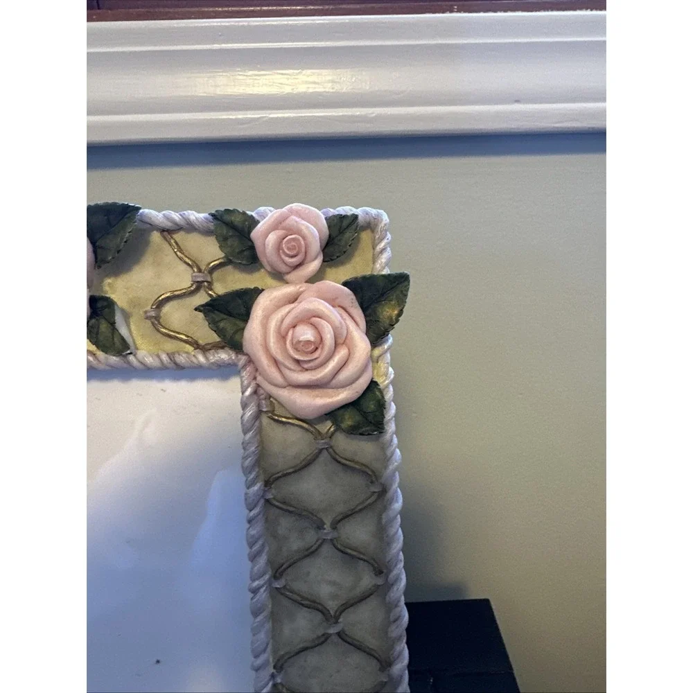 Ganz Photo Frame Pink Roses Romantic 4x6 Photo Frame is 8x10‎